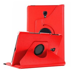 Microsonic Samsung Galaxy Tab A 10.5'' T590 360 Rotating Stand Deri Kırmızı Kılıf