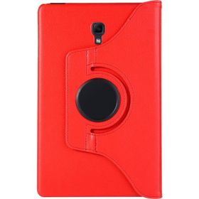Microsonic Samsung Galaxy Tab A 10.5'' T590 360 Rotating Stand Deri Kırmızı Kılıf
