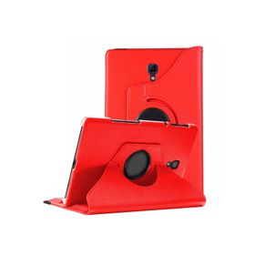 Microsonic Samsung Galaxy Tab A 10.5'' T590 360 Rotating Stand Deri Kırmızı Kılıf