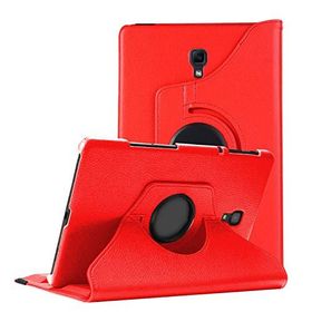 Microsonic Samsung Galaxy Tab A 10.5'' T590 360 Rotating Stand Deri Kırmızı Kılıf