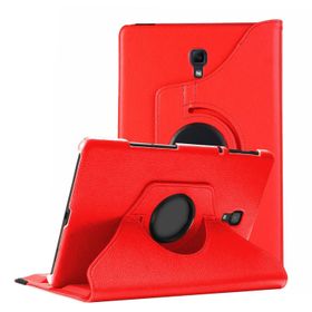 Microsonic Samsung Galaxy Tab A 10.5'' T590 360 Rotating Stand Deri Kırmızı Kılıf
