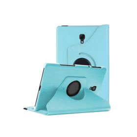 Microsonic Samsung Galaxy Tab A 10.5'' T590 360 Rotating Stand Deri Mavi Kılıf
