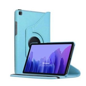Microsonic Samsung Galaxy Tab A7 T500 Mavi 360 Rotating Stand Deri Tablet Kılıfı