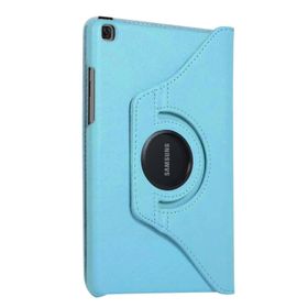 Microsonic Samsung Galaxy Tab A7 T500 Mavi 360 Rotating Stand Deri Tablet Kılıfı