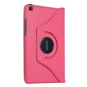 Microsonic Samsung Galaxy Tab A7 T500 Pembe 360 Rotating Stand Deri Tablet Kılıfı