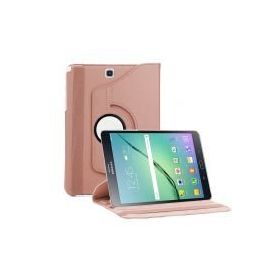 Microsonic Samsung Galaxy Tab S2 8.0inç 360 Dönerli Stand Deri Rose Gold Kılıf