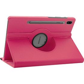 Microsonic Samsung Galaxy Tab S6 360 Rotating Stand Deri Pembe 10.6" T860 Kılıf