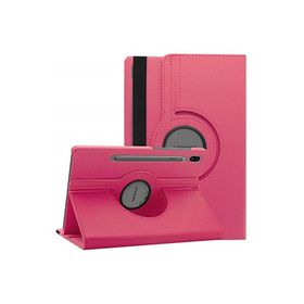 Microsonic Samsung Galaxy Tab S6 360 Rotating Stand Deri Pembe 10.6" T860 Kılıf