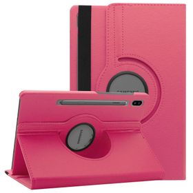 Microsonic Samsung Galaxy Tab S6 360 Rotating Stand Deri Pembe 10.6" T860 Kılıf