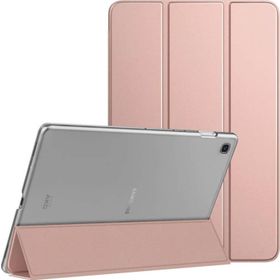 Microsonic Samsung Galaxy Tab S6 Lite 10.4 P610 Rose Gold Slim Translucent Back Smart Cover Kılıf