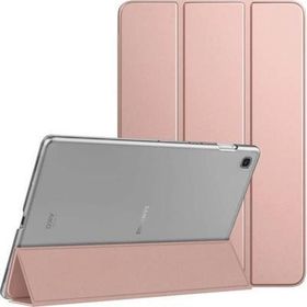 Microsonic Samsung Galaxy Tab S6 Lite 10.4 P610 Rose Gold Slim Translucent Back Smart Cover Kılıf