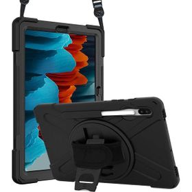 Microsonic Samsung Galaxy Tab S7 Plus T970 Heavy Defender Siyah Kılıf