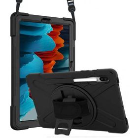 Microsonic Samsung Galaxy Tab S7 Plus T970 Heavy Defender Siyah Kılıf