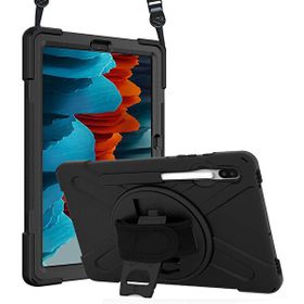 Microsonic Samsung Galaxy Tab S7 Plus T970 Heavy Defender Siyah Kılıf