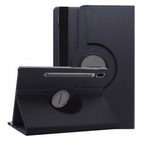 Microsonic Samsung Galaxy Tab S7 T870 360 Rotating Stand Deri Siyah Kılıf