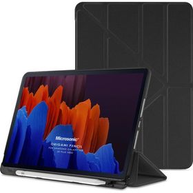 Microsonic Samsung Galaxy Tab S8 Plus X800 Siyah Origami Pencil Kılıf