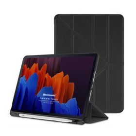 Microsonic Samsung Galaxy Tab S8 Plus X800 Siyah Origami Pencil Kılıf