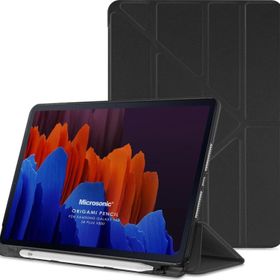 Microsonic Samsung Galaxy Tab S8 Plus X800 Siyah Origami Pencil Kılıf