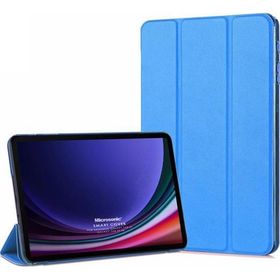 Microsonic Samsung Galaxy Tab S9 X710 Slim Translucent Back Smart Cover Mavi Kılıf