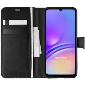 Microsonic Samsung Galaxy Uyumlu A05 Delux Leather Wallet Cep Telefonu Kılıfı