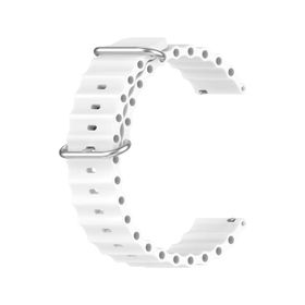 Microsonic Samsung Galaxy Watch 3 45 mm Ocean Band Beyaz Kordon