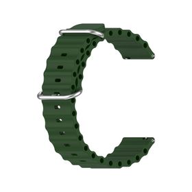 Microsonic Samsung Galaxy Watch 3 45 mm Ocean Band Yeşil Kordon
