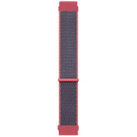 Microsonic Samsung Galaxy Watch 4 40 mm Hasırlı Woven Sport Loop Koyu Pembe Kordon