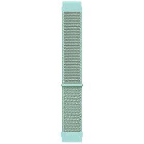 Microsonic Samsung Galaxy Watch 4 40 mm Hasırlı Woven Sport Loop Mint Yeşili Uyumlu Kordon