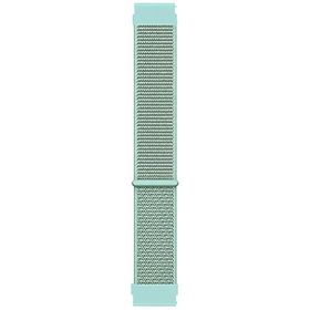 Microsonic Samsung Galaxy Watch 4 40 mm Hasırlı Woven Sport Loop Mint Yeşili Uyumlu Kordon