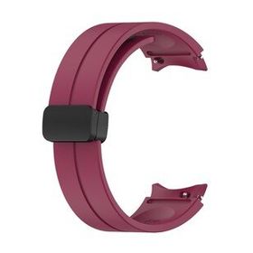 Microsonic Samsung Galaxy Watch 4 40 mm için Ribbon Line Bordo Kordon