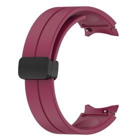 Microsonic Samsung Galaxy Watch 4 40 mm için Ribbon Line Bordo Kordon