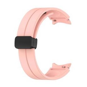 Microsonic Samsung Galaxy Watch 4 40 mm için Ribbon Line Pembe Kordon