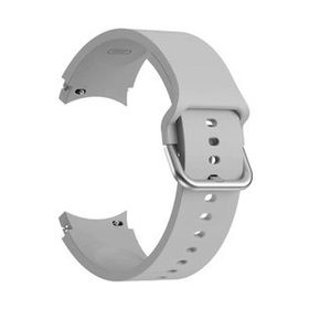 Microsonic Samsung Galaxy Watch 4 40 mm için Solid Silicone Band Gri Kordon