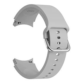 Microsonic Samsung Galaxy Watch 4 40 mm için Solid Silicone Band Gri Kordon