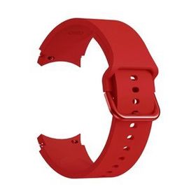 Microsonic Samsung Galaxy Watch 4 40 mm için Solid Silicone Band Kırmızı Kordon