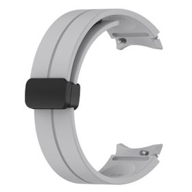 Microsonic Samsung Galaxy Watch 4 44 mm Ribbon Line Gri Kordon