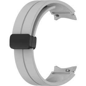 Microsonic Samsung Galaxy Watch 4 44 mm Ribbon Line Gri Kordon