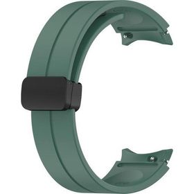 Microsonic Samsung Galaxy Watch 4 44 mm Ribbon Line Yeşil Kordon