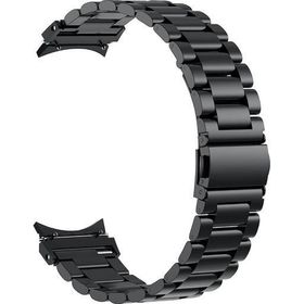 Microsonic Samsung Galaxy Watch 4 44 mm Solid Steel Siyah Kordon