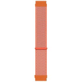Microsonic Samsung Galaxy Watch 4 Classic 46 mm Hasırlı Woven Sport Loop Turuncu Uyumlu Kordon