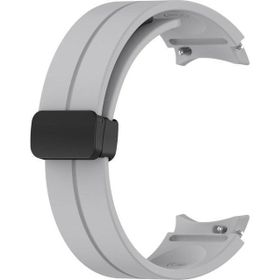 Microsonic Samsung Galaxy Watch 4 Classic 46 mm Ribbon Line Gri Kordon