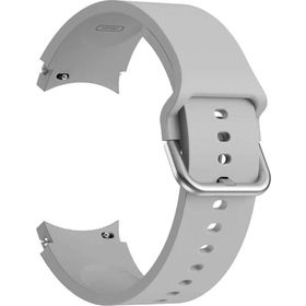 Microsonic Samsung Galaxy Watch 4 Classic 46 mm Solid Silicone Band Gri Kordon