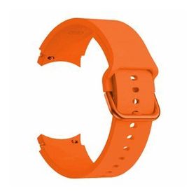 Microsonic Samsung Galaxy Watch 4 Classic 46 mm Solid Silicone Band Turuncu Kordon