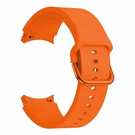 Microsonic Samsung Galaxy Watch 4 Classic 46 mm Solid Silicone Band Turuncu Kordon