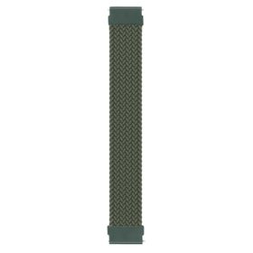 Microsonic Samsung Galaxy Watch 46 mm Braided Solo Loop Band Koyu Yeşil 135 mm Small Kordon