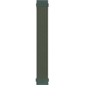 Microsonic Samsung Galaxy Watch 46 mm Braided Solo Loop Band Koyu Yeşil 135 mm Small Kordon