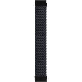 Microsonic Samsung Galaxy Watch 46 mm Braided Solo Loop Band Siyah 135 mm Small Kordon
