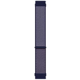 Microsonic Samsung Galaxy Watch 46 mm Hasırlı Woven Sport Loop Mor Uyumlu Kordon