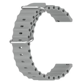 Microsonic Samsung Galaxy Watch 46 mm Ocean Band Gri Kordon