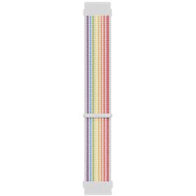 Microsonic Samsung Galaxy Watch 5 40 mm Hasırlı Woven Sport Loop Gökkuşağı Kordon